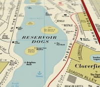 Map of imaginary film of locations in Los Angeles.