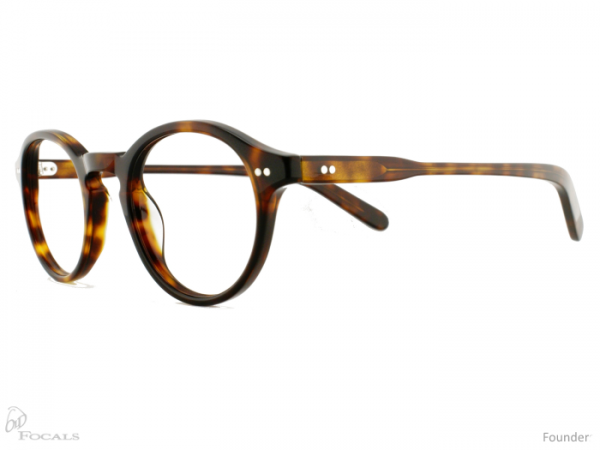 Old Focals Founder frame in tortoise shell - side view