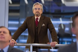 Michael Douglas as Hank Pym in antman wearing Old Focals' clear adovate glasses.