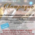 Old Focals is having a “Champagne” Celebration